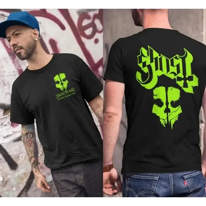Ghost Band Rock Zweiseitiges T-Shirt God Characters Skeletour World Tour