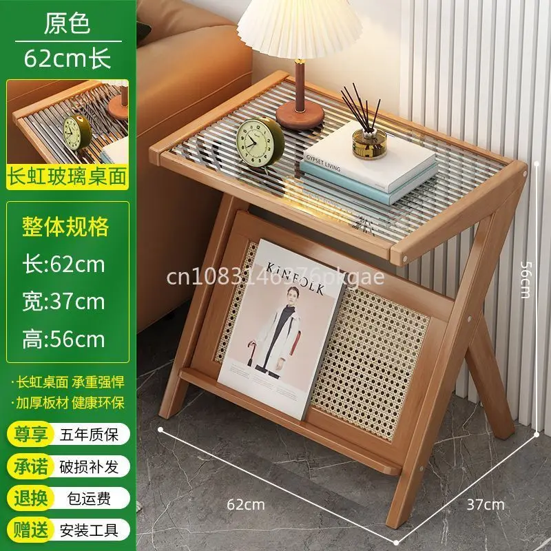 Bedside Glass Table Creatively Designed Corner Table Small Sofa Side Tea Table