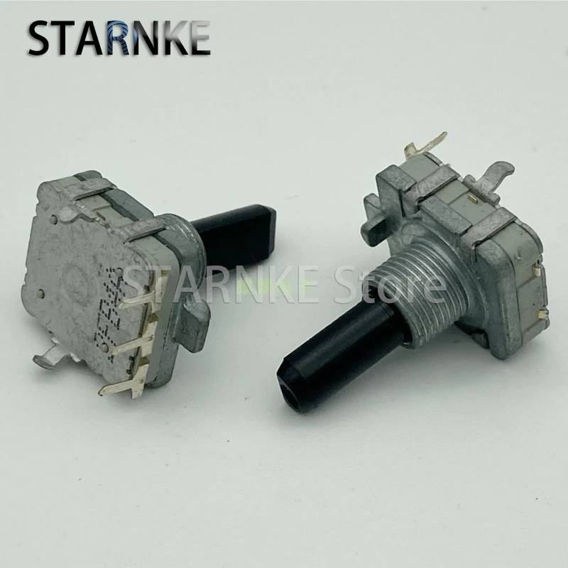 2PCS EC16 Type Vertical Encoder Step 12 Points Pulses Audio Power Amplifier Volume Encoder 3-Pin D Shaft Length 20MM