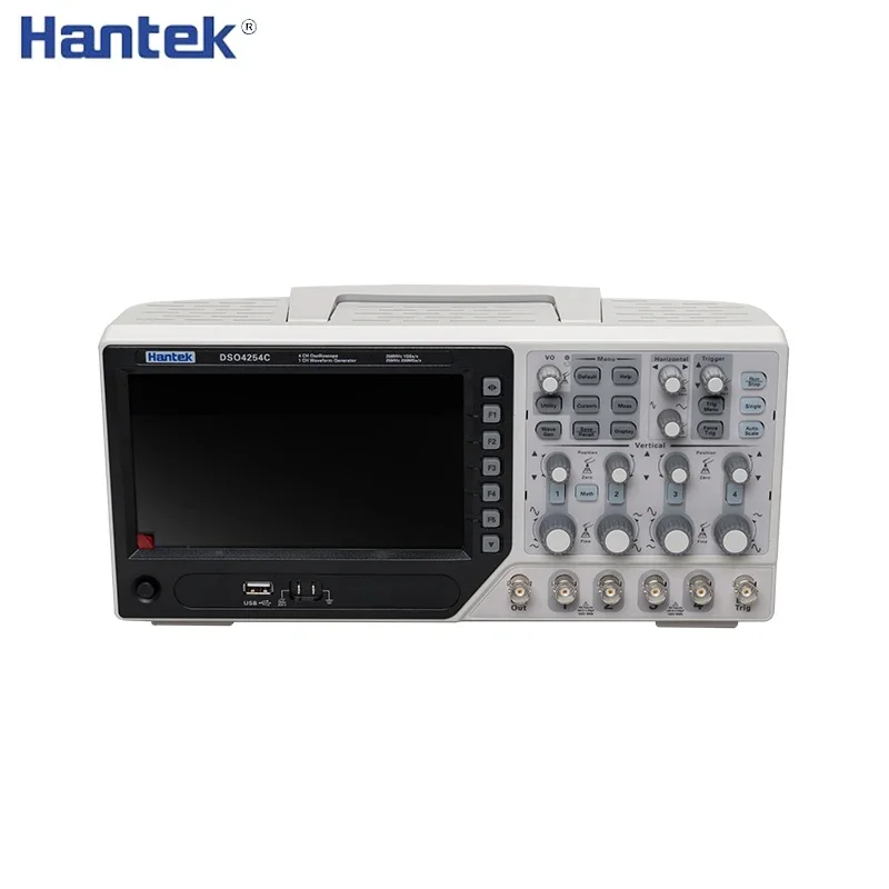 Reliable Hantek DSO4254C 4 Channel 1GS/s Sample Rate 250MHz Bandwidth Digital Storage Oscilloscope Portable Integrated USB Host/
