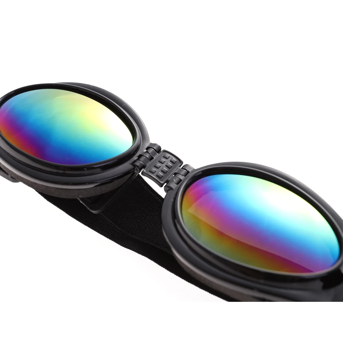 

Pet Dog Uv Protection Foldable Sunglasses Adjustable Straps Windproof Water Resistant Wide Nose Bridge Sturdy Frames For