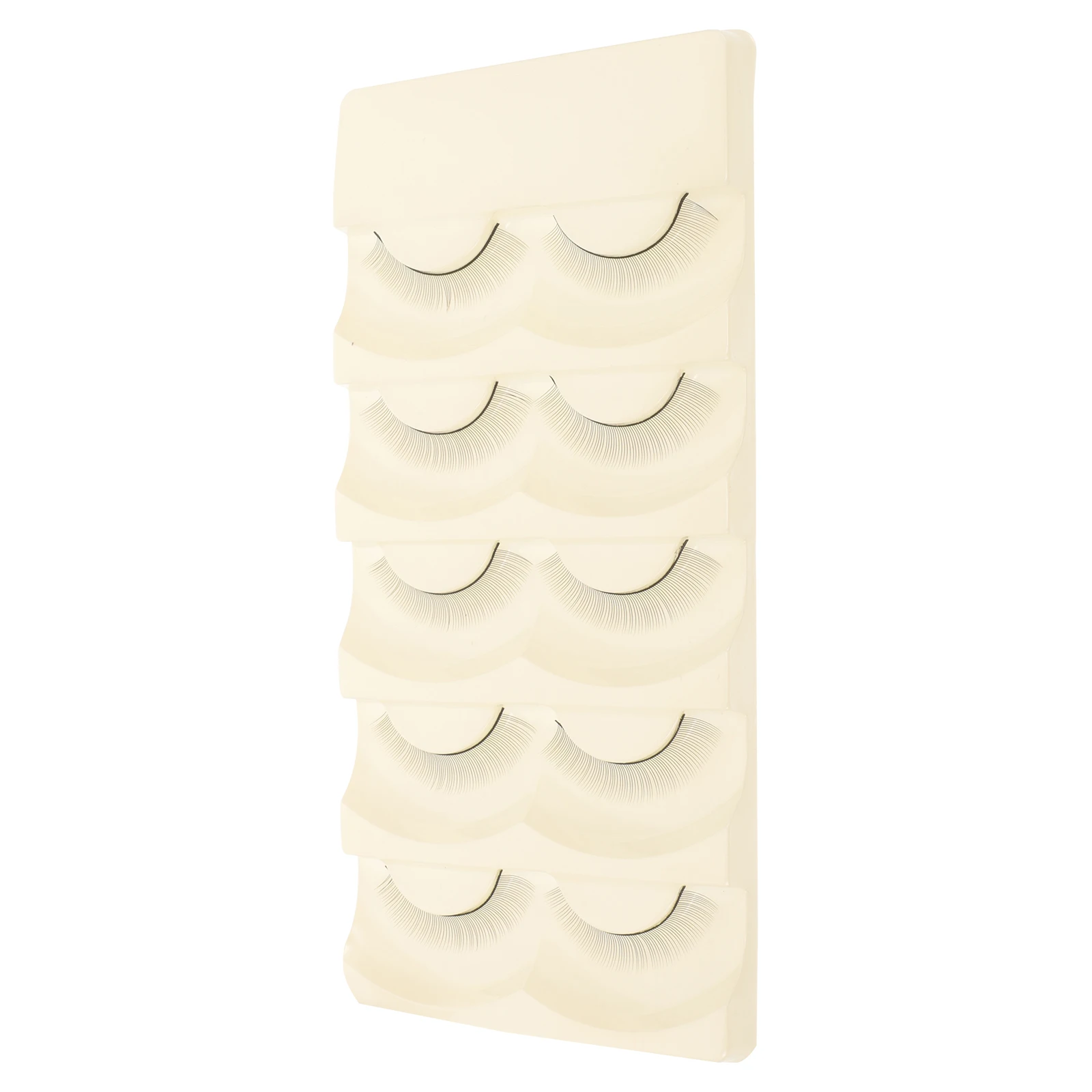 

Practice Eyelashes Strips Simulated Chemical Fiber Lashes for Extensions Suitable Multiple Sessions Mannequin Head