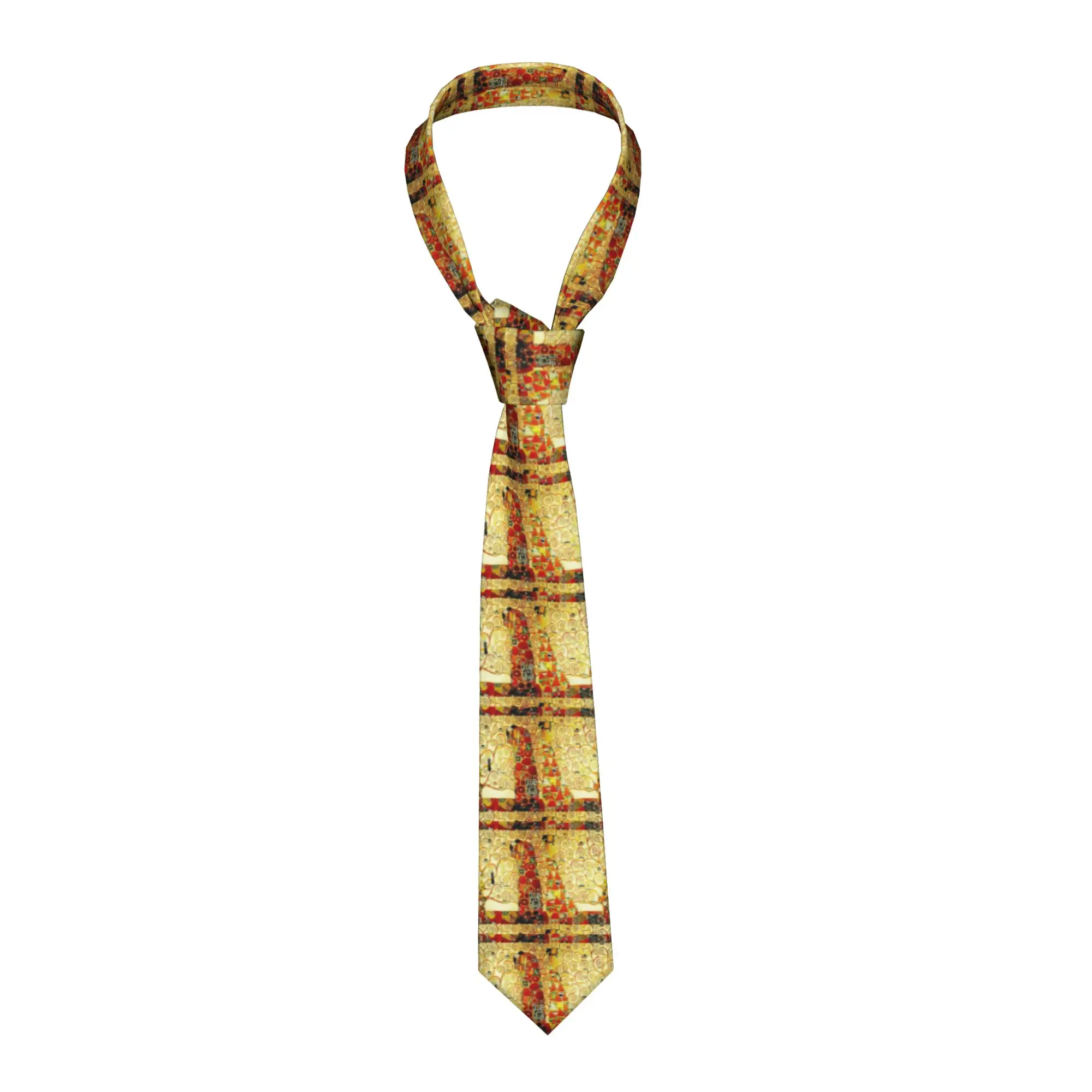 The Tree of Life By Gustav Klimt Neck Ties Men Classic Painting Art Silk Party Neckties