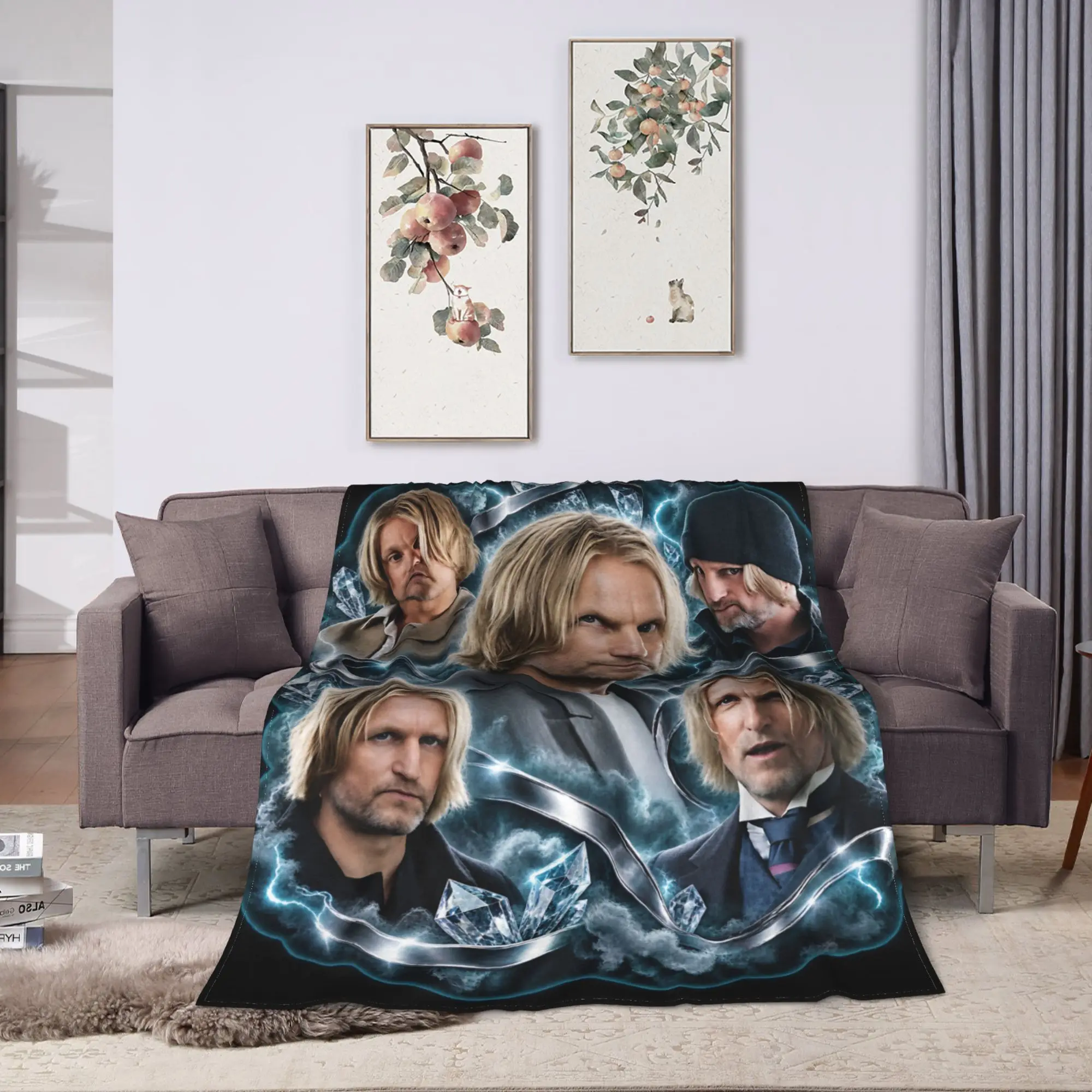 Soft Blanket Boy Girl Picnic Haymitch Abernathy Sunrise on the Reaping Throw Blanket Flannel Bedspread For Living Room Bed Cover