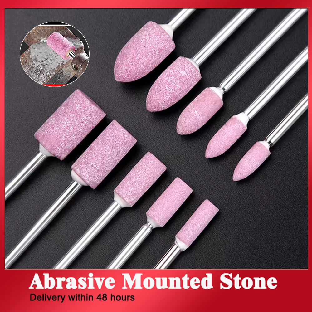 

10Pcs Abrasive Mounted Stone Grinding Stone Wheel Heads 3mm Shank Drill Bits For Rotary Tools DIY & Crafting Accessories