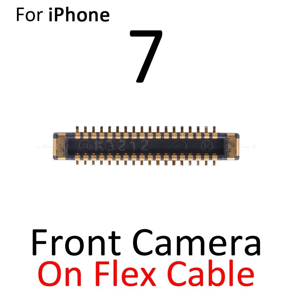 2pcs FPC Connector For iPhone 8 7 Plus Front Rear Back Camera Connector Port On Motherboard Mainboard Flex Cable