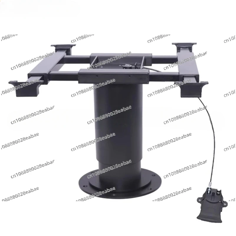 Adjustable Height Table Base, Enables Table Top with Swivel and Slide Function Pneumatic Raised RV Camper Adjustable Table Legs