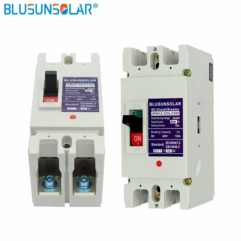 BLUSUNSOLAR Switch 2P 63A DC 250V DC Circuit Breaker for Combiner Box of PV System