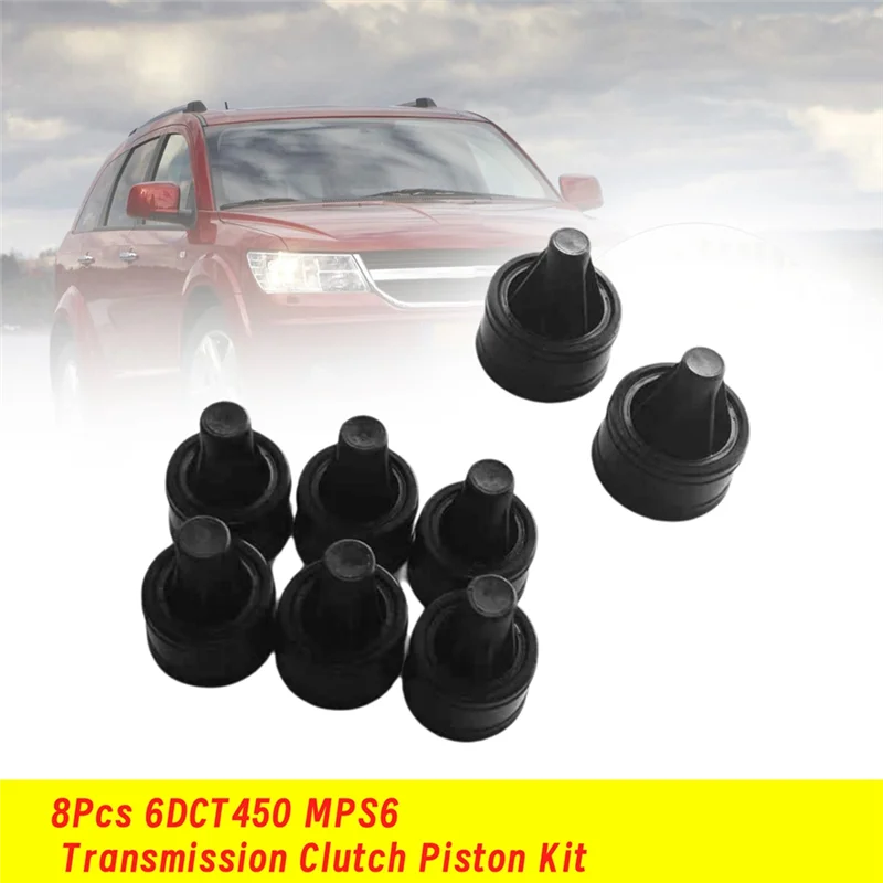 

A03Z-8Pcs 6DCT450 MPS6 Transmission Clutch Piston Kit For Volvo Ford Focus Mondeo Land Rover LR2 Gearbox Shift Piston Repair