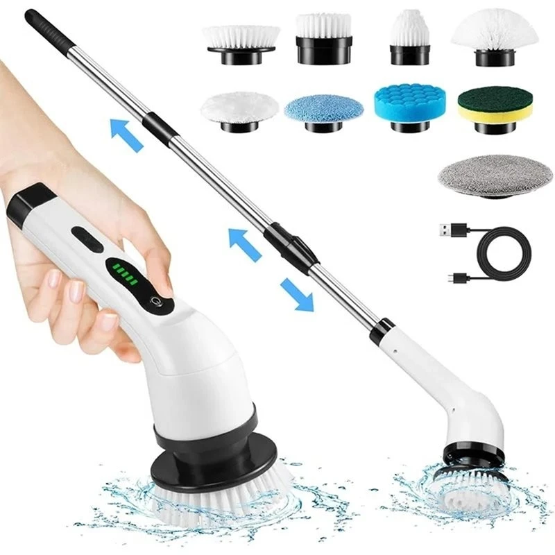 A56T-Multifunctional Electric Cleaning Brush Cordless Spin Scrubber