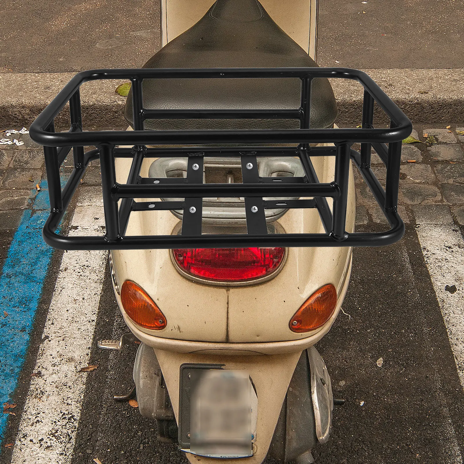 

Большая задняя корзина-багажник для велосипеда и электровелосипеда, сверхпрочная металлическая черная грузовая корзина для покупок и велопрогулок