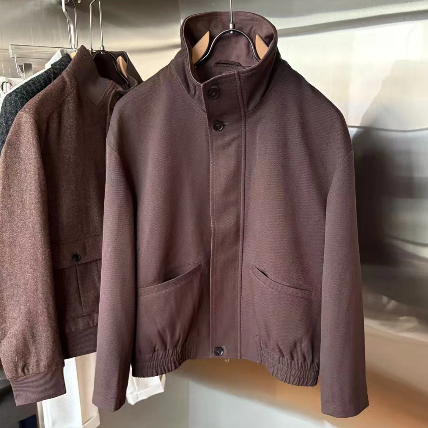 

LP 25aw Охотничья ветрозащитная повседневная мужская куртка с воротником-стойкой