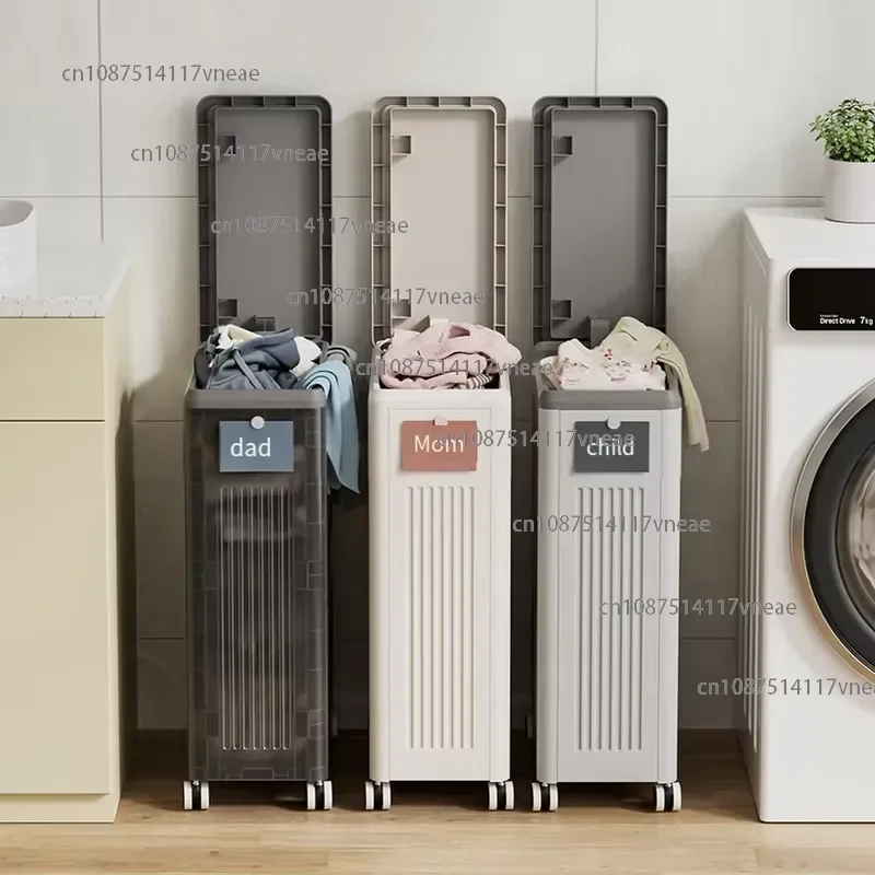 家庭用衣類収納、移動式、大容量、折りたたみ式、hips-pp製、収納バスケット、モデルtr911-250、洗濯かご、衣類の整理に。