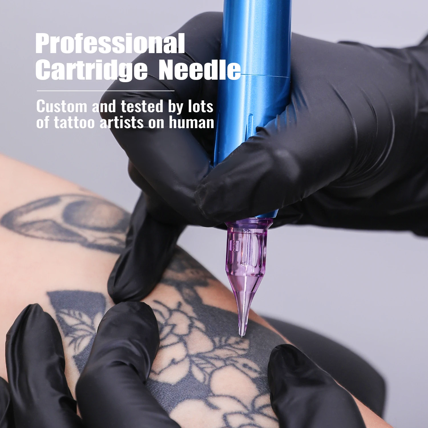 10 Uds. Agujas de cartucho de tatuaje agujas desechables serie Rl Rs Rm M1 para máquina de tatuaje para delineador de cejas maquillaje permanente