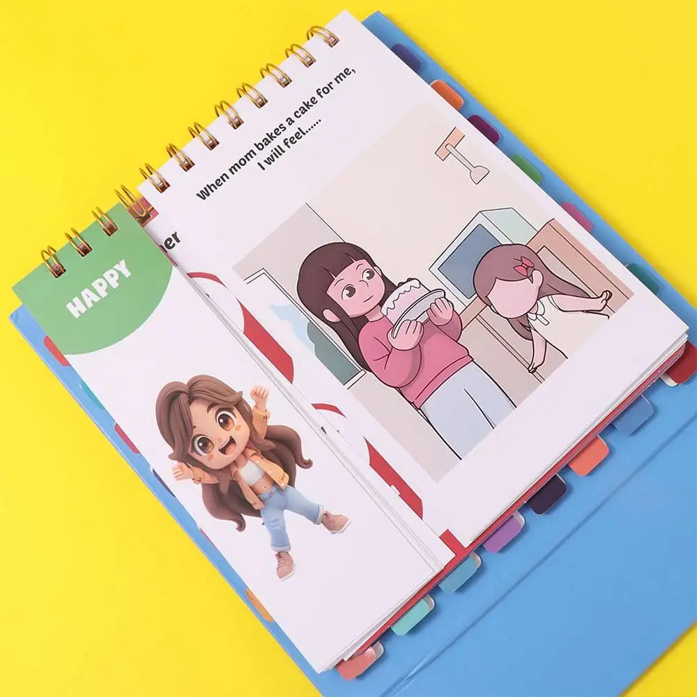 

Книга раннего обучения с ощущениями и эмоциями, интерактивная книга Монтессори, социальная эмоциональная книга, забавная раскладная книга для творческого чтения