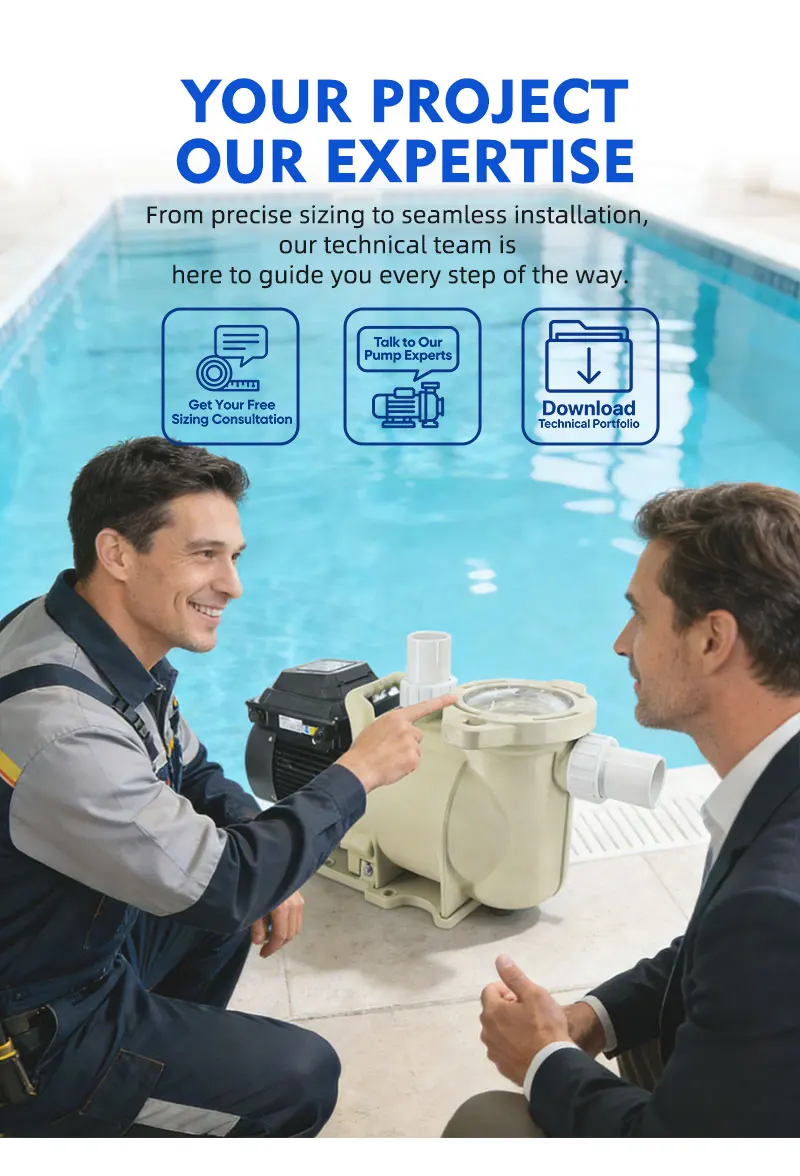 Single Phase ABS Swimming Pool & SPA Pump,0.55-1.1KW, Threaded Connection, Electronic Thermal Protection