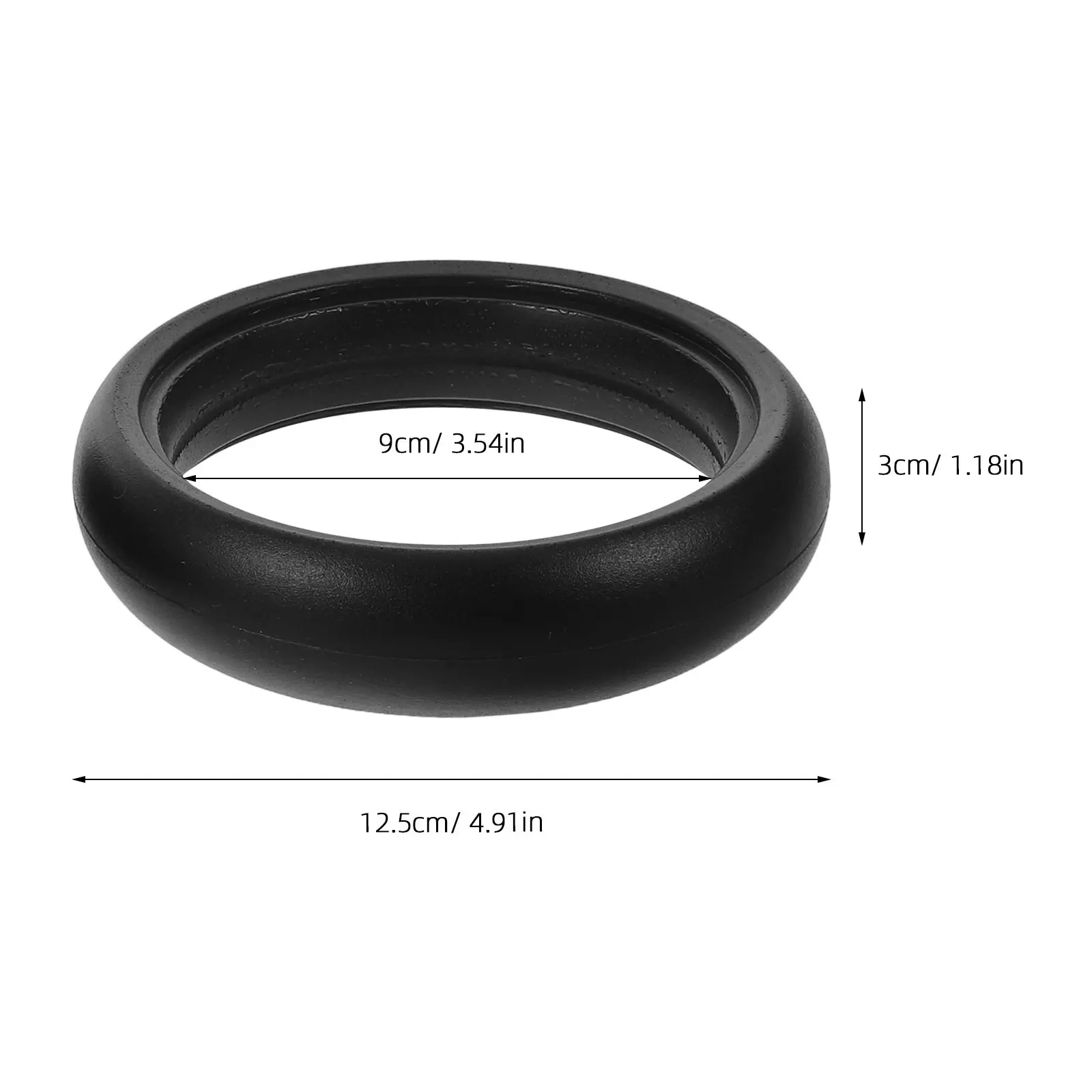 Pneu de Substituição para Carrinho de Bebê 5 Polegadas, Pneu Externo de Borracha Liso Universal para Carrinho de Bebê, Roda para Carrinho Infantil