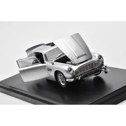 Diecast 1/43 DB5 Bulletproof functional plate WIth Doll Alloy Full-opening Car Model Collection Display Ornament Toy Gift