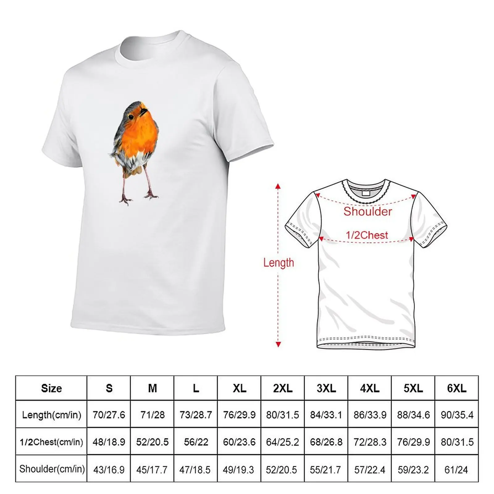 Red Robin - Robin Redbreast - songbird - Christmas Robin Wild bird T-Shirt t shirt man luxury man t shirt designer T-Shirt