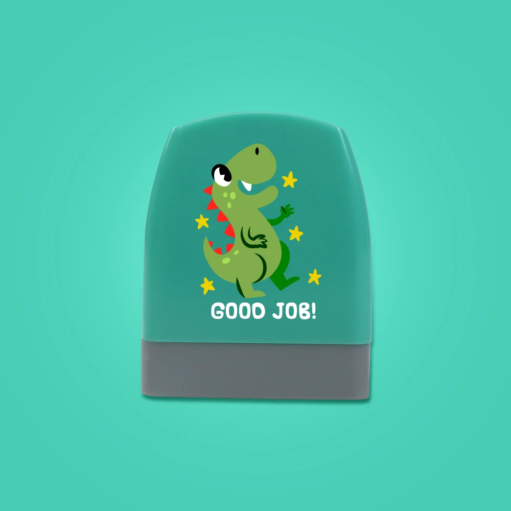 1pc Personalize Custom Name Dinosaur Stamp Engraved Waterproof Non-fading Name Seal Gift Set