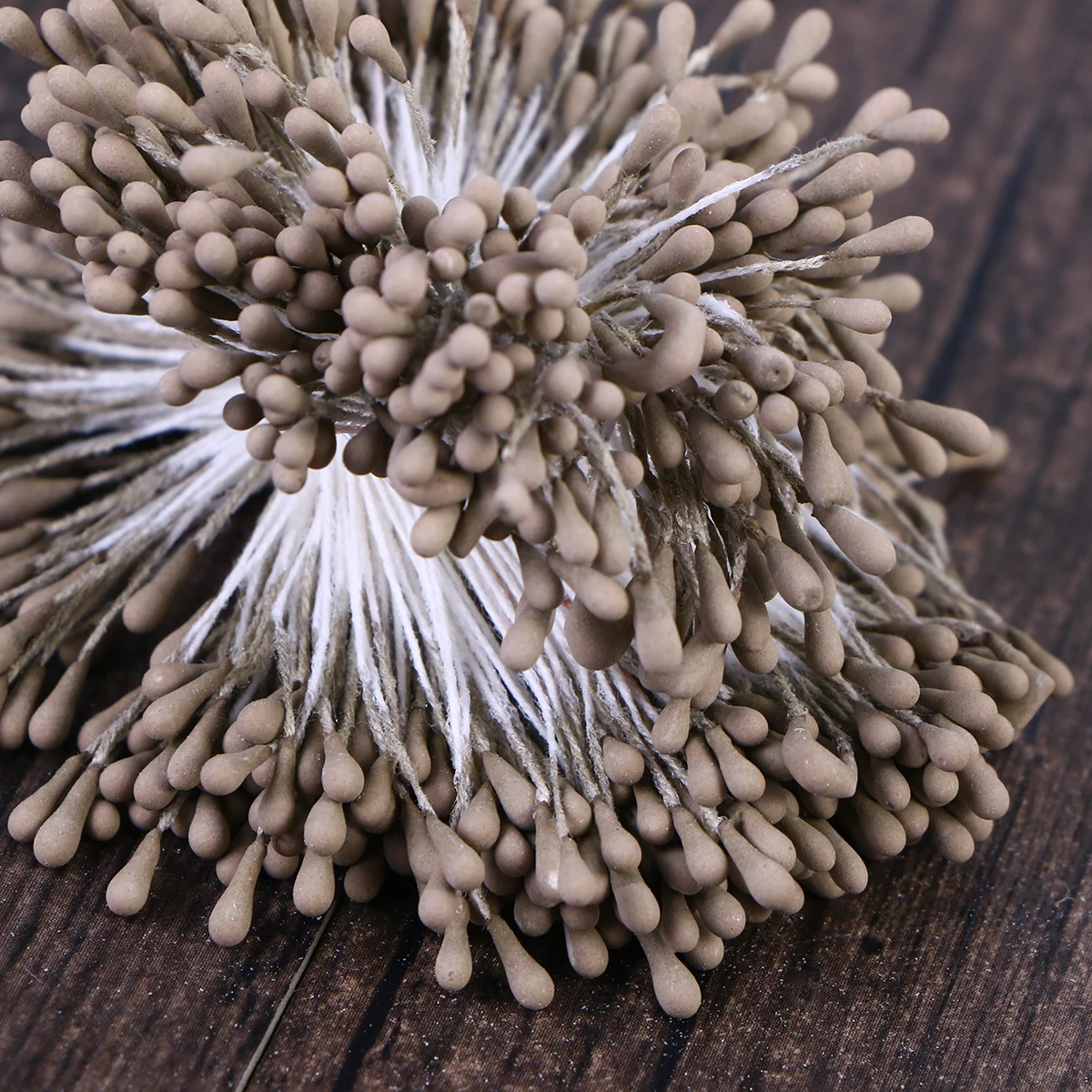 

400pcs Double-Ended Artificial Pearl Stamens For Flower Making Craft Diy Decoration Floral Arrangements Party Favors