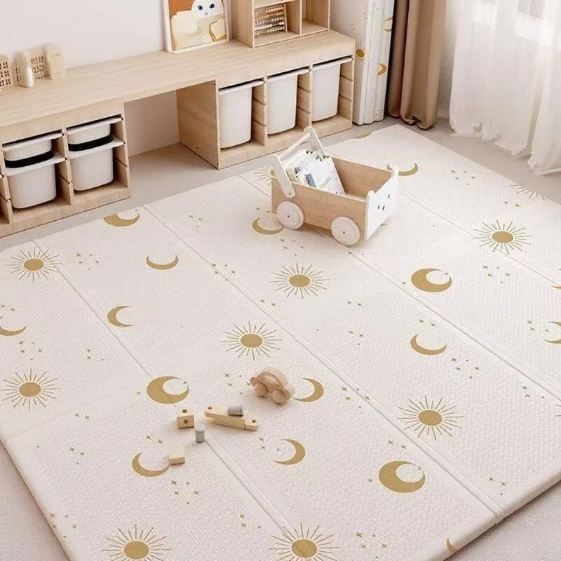 

Складной игровой коврик из пенопласта без запаха, утолщенный детский коврик для ползания, сращиваемый для домашнего использования, идеально подходит для младенцев и малышей, детские игрушки