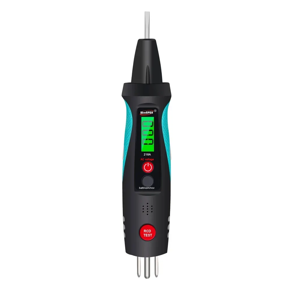 WINAPEX 218A 12-300V AC inteligentny tester napięcia Tester gniazda pióra 2 w 1 polaryzacja mocy punkt przerwania detektor przewodu Null Fire