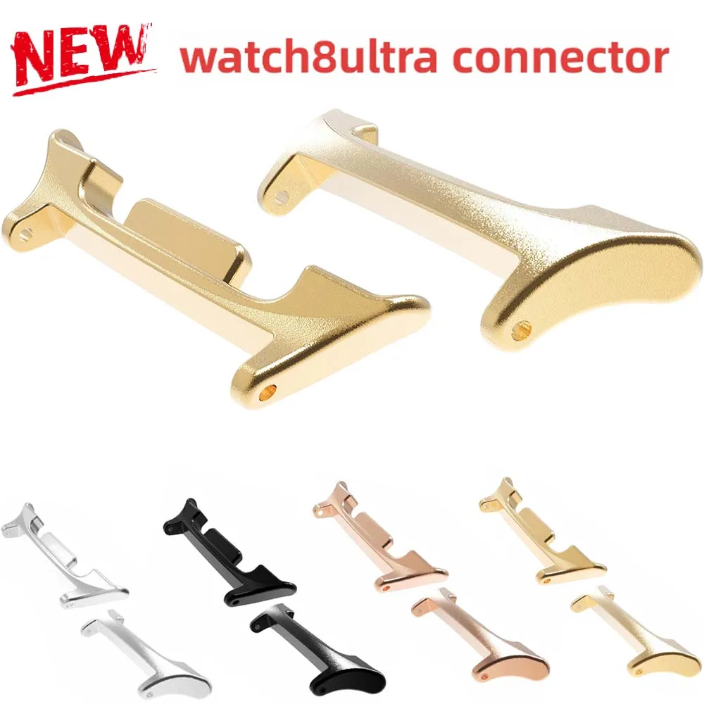 

NEW 2PCS For Samsung Galaxy Watch 8 Steel Band Metal Three-Bead Unrustable Connector Watch Strap Compatible with Samsung Watches