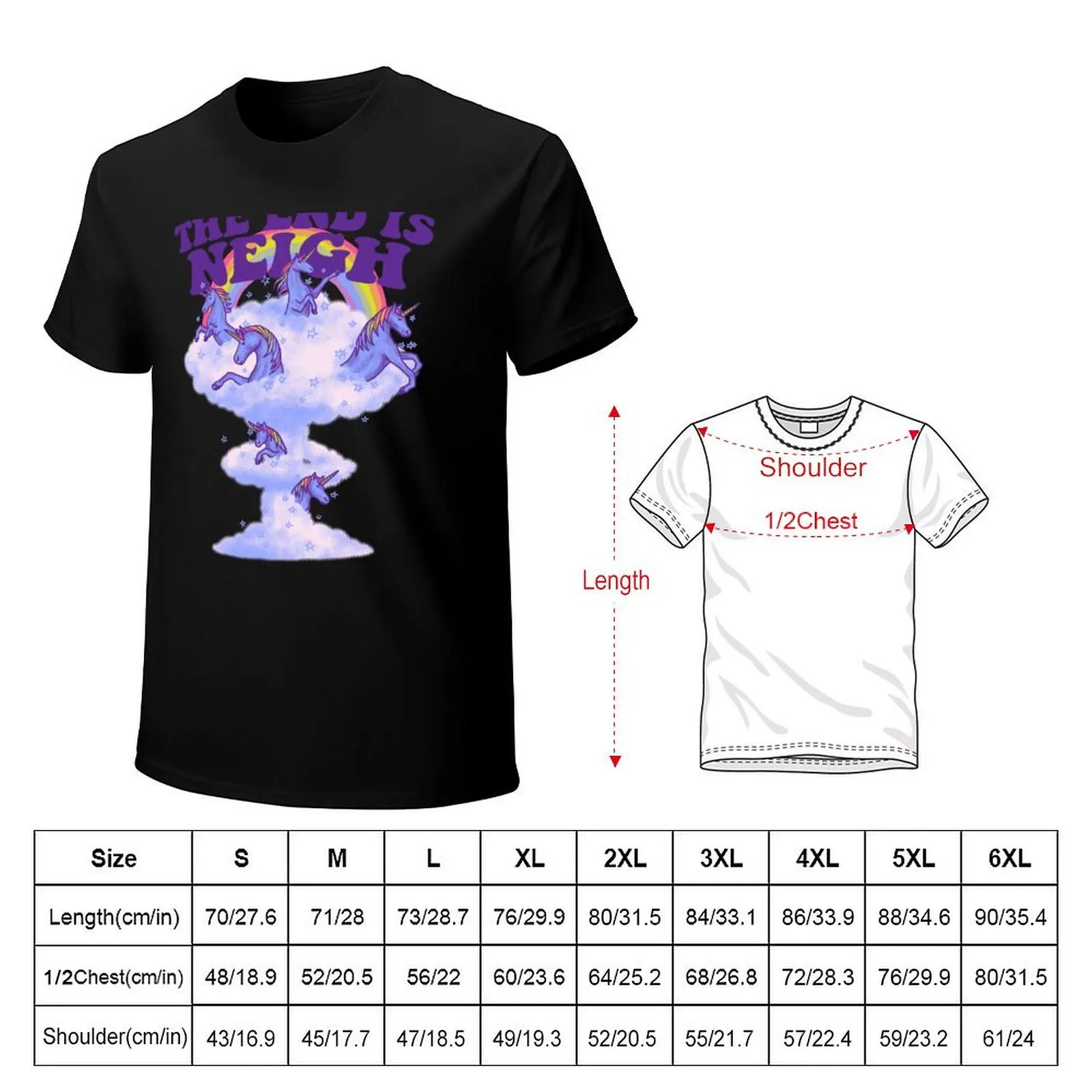 The End Is Neigh T-Shirt Comfortable Workout Short Sleeve Shirt