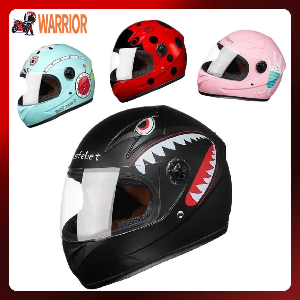 New Kids Child Scooter Helmets Cute Cartoon Electric Motorcycle bicycle Motocross Protection 3-12Years Old kid Children's Helmet