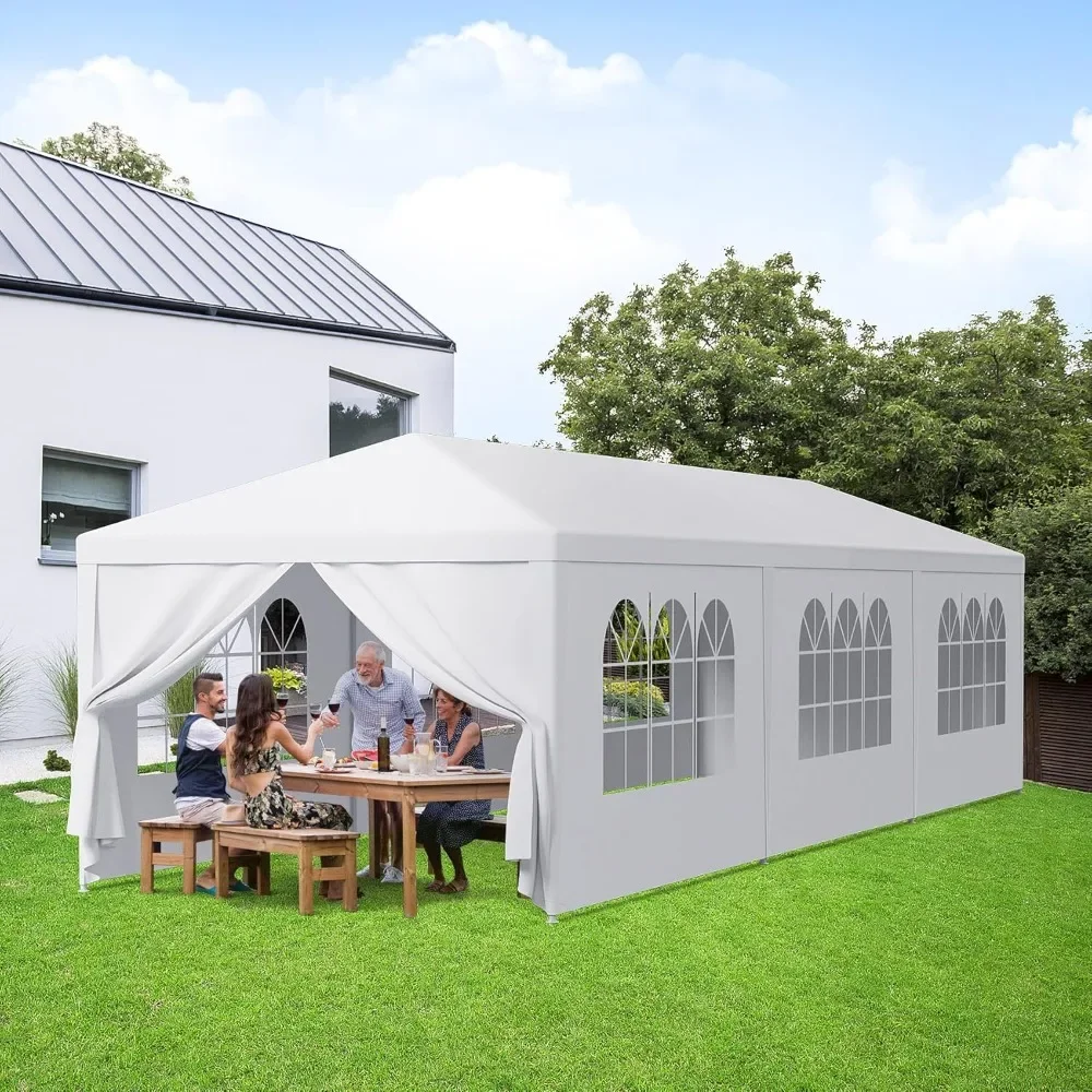 10'X30 'outdoor canopy tent Equipped with a detachable side wall pavilion Used for backyard camping, picnics, parties, weddings