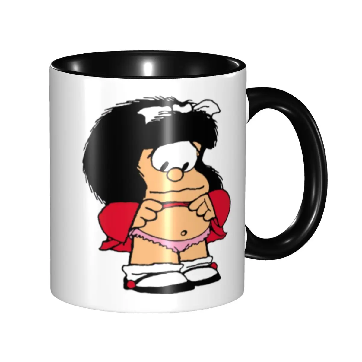 Quino Comic Cartoon Mafalda Kaffeetasse DIY Personalisierte Keramik Tee- und Milchtasse