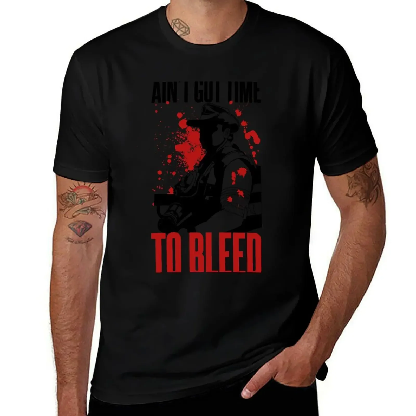 Blaine - Ain't Got time to Bleed T-Shirt cotton man t-shirts summer tops t shirts for men pack