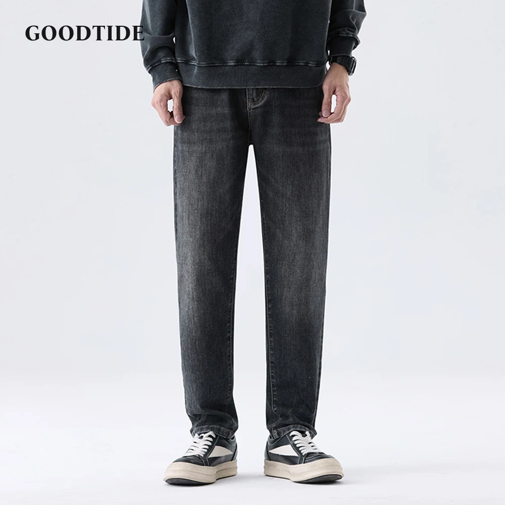 

American Retro Washed Jeans Men's Autumn and Winter 2025 New Embroidery Pattern Button Loose Casual Denim Casual Pants 28-38