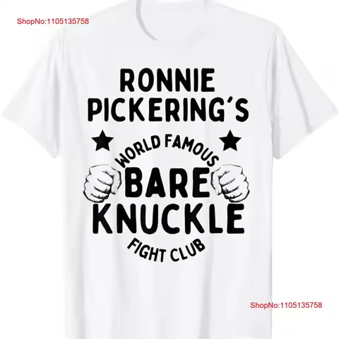 Ronnie Pickering Bare Knuckle Fighting Club Funny Joke T Shirt vintage Washed Stylish Stretched Breathable streetwear