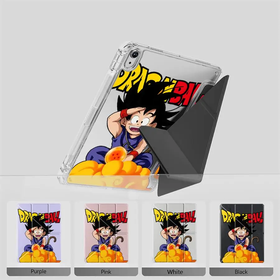 

Dragon B-Balls Cute Goku Y-Fold Holder Cover Tablet Case For iPad Air 4 5 M3 M2 1 2 M4 11inch Pro 11th 10th 9th 8th 7th 12.9inch