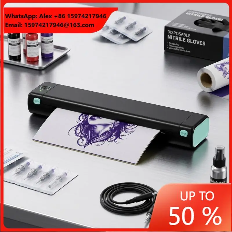 Phomemo M08F-WS A4 Tattoo Stencil Printer, Professional Thermal Transfer Machine For Tattoo Artists, Blue-tooth Wireless Copier