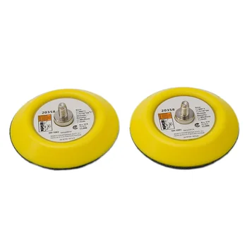 2 adet 75mm 3 inç yedekleme zımpara Pad cırt cırt Sander destek pedi M6 konu el zımpara blok için elektrikli parlatıcı