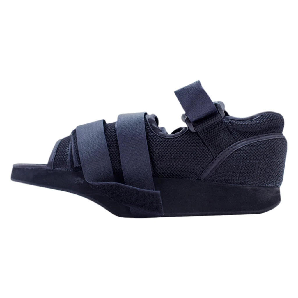 Plaster Shoes Fixed Removed Black for Postoperative Teens Women，Forefoot Pressure Relief Shoes Walking Boot Front