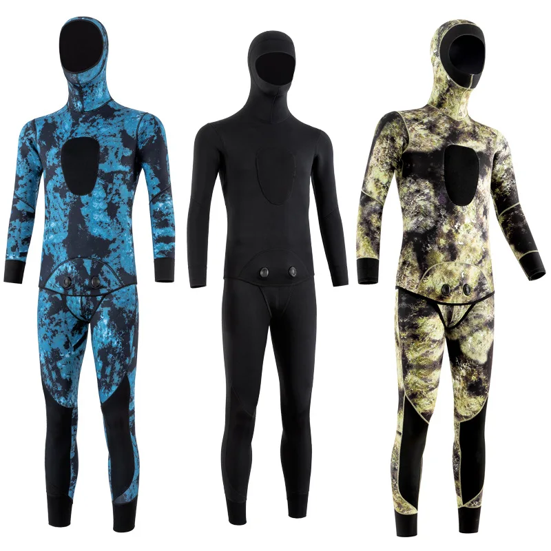 Wetsuit Male Professional Deep Diving Warm Wetsuit Cold 3~ 5MM One-piece Free Snorkeling Fishing And Hunting Suit Female