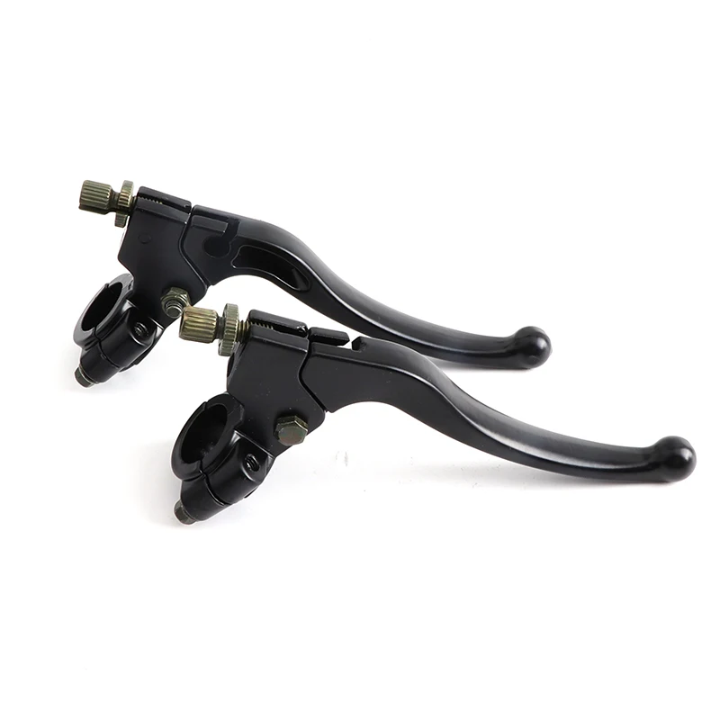 1 Pair 7/8'' 22mm Universal Motorcycle Handlebar Brake Clutch Levers Drum Brake Handle for Dirt Bike ATV Handle Levers Perch