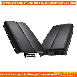For Peugeot 3008 4008 5008 508L Citroen C6 C5 Tianyi Central Armrest Lid Storage Compartment Lid