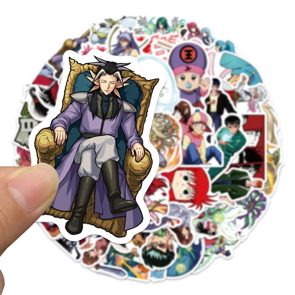 10/30/50/100pcs Anime YuYu Hakusho Stickers Cool Cartoon Decals DIY Skateboard Laptop Suitcase Phone Waterproof Sticker Kid Toys