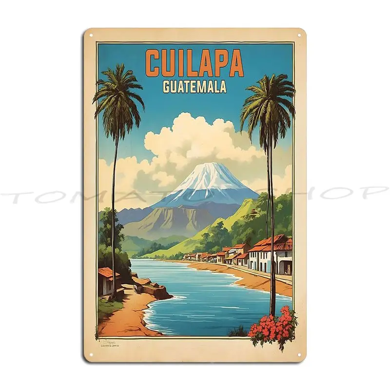 Cuilapa Guatemala Vintage Travel Metal Signs Club Pub Party Pub Custom Tin Sign Poster