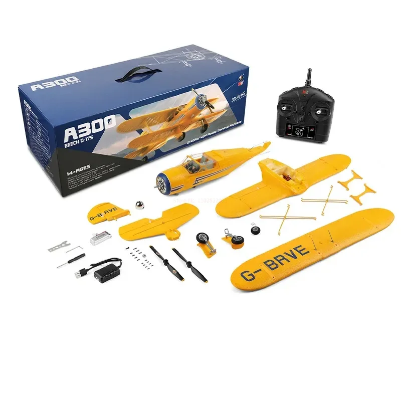 New Wltoys Xk A300 Aircraft Four Way Two Winged Remote Control Glider Brushless Remote Control Unmanned Airplane Model