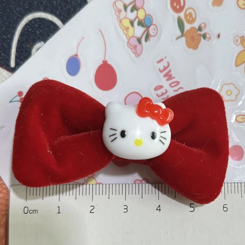 Klip rambut lucu pita kartun boneka senang aksesori rambut lembut ornamen mainan hadiah