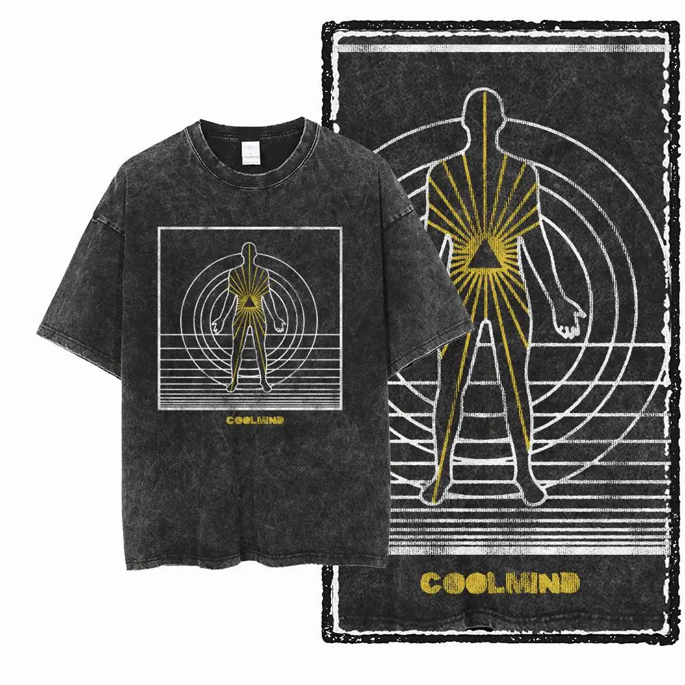 Katoen Heren en Dames Cool Patroon T-shirt Ingelegd Straat Top Vintage O-hals Heren en Dames T-shirt Dameskleding y2k top
