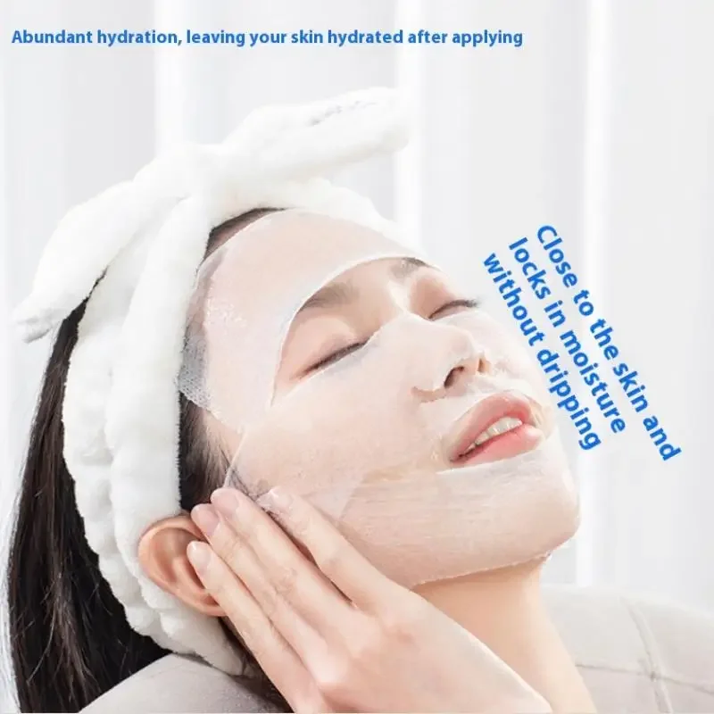 50/100 peças almofadas de algodão de compressa úmida extensível tipo aberto removedor de maquiagem hidratante facial algodão ultrafino