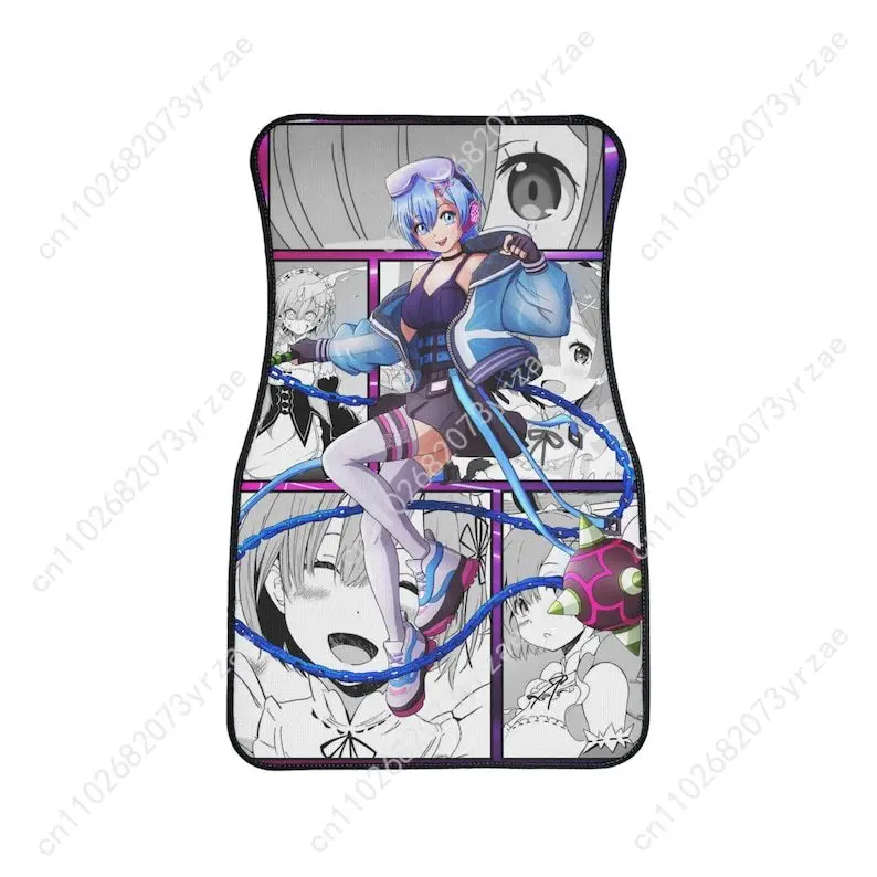 

Anime Characters 4pcs Universal Car Floor Mats All-Season Fashionable Auto Interio Absorbent Non-Slip Washable Car Floor Mats