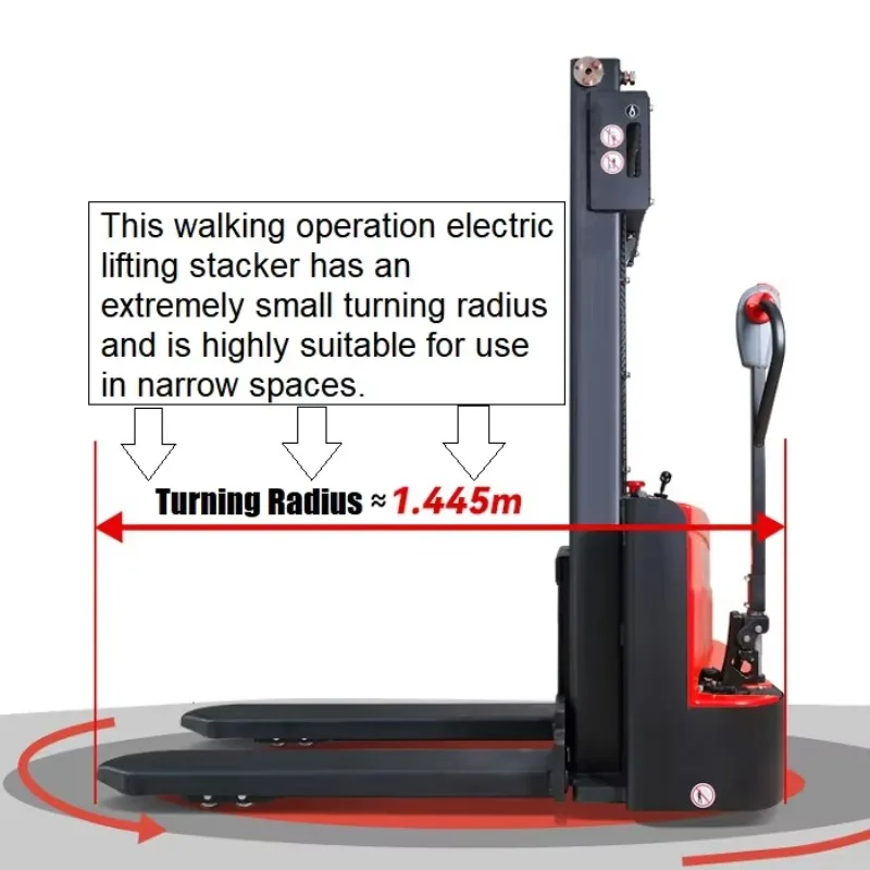 OEM ODM Electric Fork Lift Pallet Stacker 2.5M 3M Explosion Proof Cylinder Electric Stacker Price